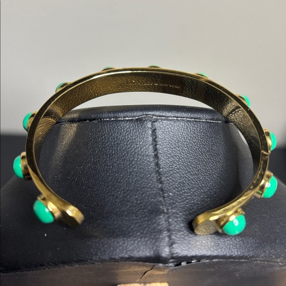 Kate Spade New York Modern Classic Green Tag Along Cuff Bracelet - Picture 3 of 7